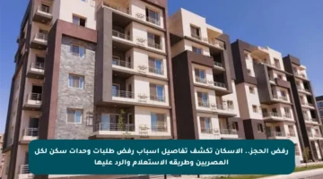 رفض الحجز.. الإسكان تكشف تفاصيل أسباب رفض طلبات وحدات سكن لكل المصريين وطريقة الاستعلام والرد عليها